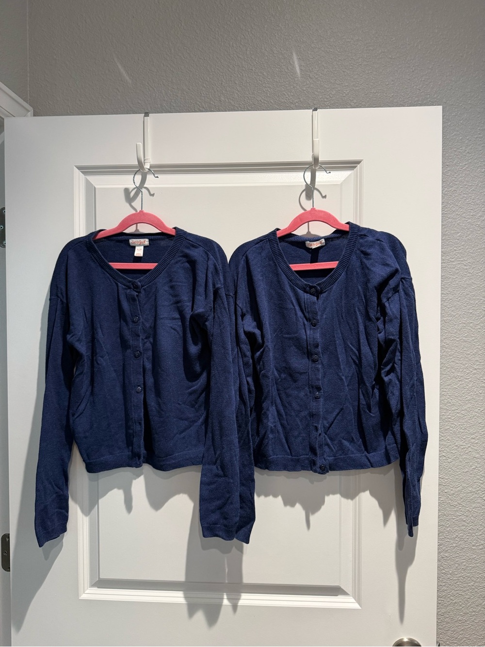 Girls Navy Blue Cardigan Jacket - Classic Button Front size XL(14)
